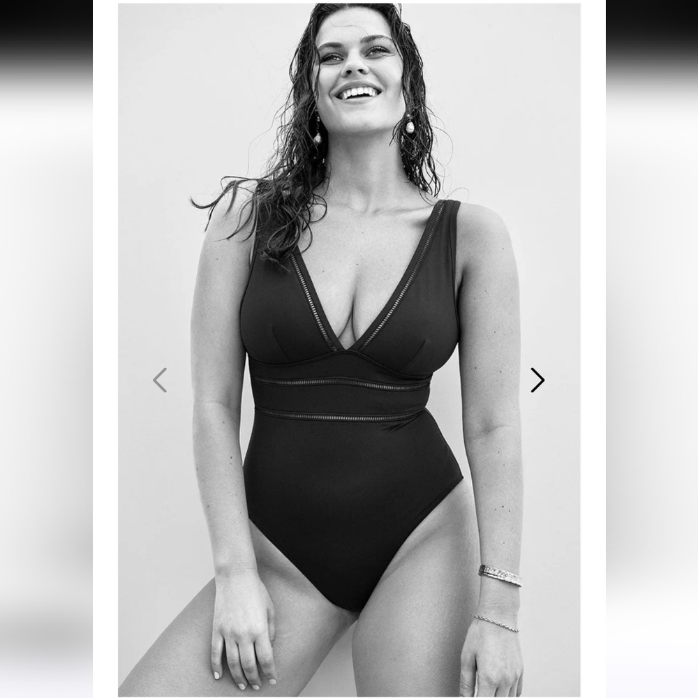 NWT SEA LEVEL SWIM ECO ESSENTIALS SPLICED ONE PIECE SZ6